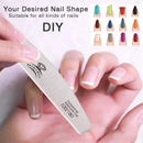 Makartt Nail File 100 180 Grit Zebra Nail Files for Acrylic Nails Poly Nail Gel Emery Boards Quality Nail Files 10 Best Pro Nail Filers Doubled Sides Washable Nail Art Manicure Pedicure Tools Makartt