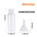 Travel Bottles Tsa Approved，2 oz Plastic Bottles Small Squeeze Bottles Leak Proof Silicone Travel Size Containers With Flip Cap Woaiwo-q