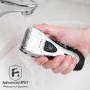 Electric Razor for Men, YASUN Men's Foil Shaver, Wet/Dry IPX7 Waterproof Electric Shavers for Men with Pop-up Beard Trimmer, Cordless Rechargeable Mens Razor - YS5800 Silver & Black YASUN