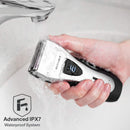 Electric Razor for Men, YASUN Men's Foil Shaver, Wet/Dry IPX7 Waterproof Electric Shavers for Men with Pop-up Beard Trimmer, Cordless Rechargeable Mens Razor - YS5800 Silver & Black YASUN