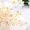 Aukmla Bride Wedding Hair Combs Crystal Hair Piece Flower Hair Accessories Decorative for Women and Girls Aukmla