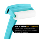 Bearback Lotion Applicator for Back & Body. Premium Quality Long Handled Folding Lotion Roller. American Owned Small Business (Teal) bearback Store
