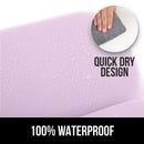 Gorilla Grip Comfort Slip Resistant Large Thick Soft Waterproof Relaxing Spa Bath Pillow, Fits Curved or Straight Back Tubs, Cushion Support Head and Neck in Tub, Bathtub Accessory, 3 Panel, Pink Gorilla Grip