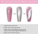 Supwee 10ml Silver Cat Eye Gel Nail Polish Universal Bright Glitter Cat Eye Gel Magnetic Nail Polish Gel Art Manicure DIY at Home Soak Off UV Gel with Magnet(Cat Eye) SUPWEE