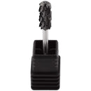 USA Pana 3/32" Safety Nail Carbide - Smooth Round Top Small Barrel Head for Electric Dremel Drill Machine (Black, Silver, Gold - 5XC to Extra Fine Grit) (5X Coarse, Small Barrel - DLC Black) PANA