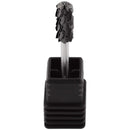 USA Pana 3/32" Safety Nail Carbide - Smooth Round Top Small Barrel Head for Electric Dremel Drill Machine (Black, Silver, Gold - 5XC to Extra Fine Grit) (5X Coarse, Small Barrel - DLC Black) PANA