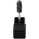 USA Pana 3/32" Safety Nail Carbide - Smooth Round Top Small Barrel Head for Electric Dremel Drill Machine (Black, Silver, Gold - 5XC to Extra Fine Grit) (5X Coarse, Small Barrel - DLC Black) PANA