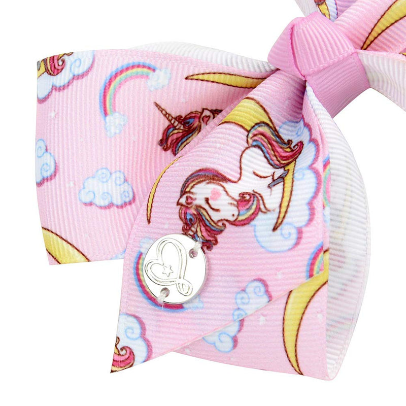 6 Pieces/Set 5 Inches Rainbow Printed Knot Ribbon Siwa Bows For Girls Handmade Boutique Hair Clips Children Hair Accessories (STYLE-1) TAYESHA