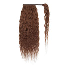 14 Inches Wrap Around Human Hair Ponytail Extensions 100% Remy Human Hair Long Corn Wave Curly With Comb Clip in One Piece Pony Tail Extensions For Girl Lady Women