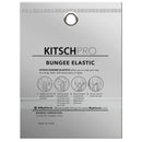 Kitsch Pro Bungee Hair Ties, Hair Ties with Hooks for Updos, Hair Bungee, Hair Elastics for Ponytails, Bungee Cord Hairties for All Hair Types, 6 Count, Black Kitsch