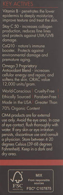OM4 Dry Step 3 - Warm Sands Botanical Youth Serum (1.0 oz) Organic and Natural Serum for Normal to Dry skin types Organic Male