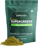 Paleovalley Organic Supergreens Powder - 23 Superfoods with Prebiotic Fiber for Energy and Immunity Support - No Cereal Grasses for Maximum Absorption - Pure Unflavored, 30 Servings Infinity Warehouse