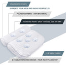 AmazeFan Bath Pillow, Bathtub Spa Pillow with 4D Air Mesh Technology and 7 Suction Cups, Helps Support Head, Back, Shoulder and Neck, Fits All Bathtub, Hot Tub and Home Spa AmazeFan
