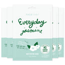 FaceTory Everyday Jasmine Moisturizing Mask With No Harsh Chemicals - Moisturizing, Calming, and Balancing (Pack of 5) FACETORY Store