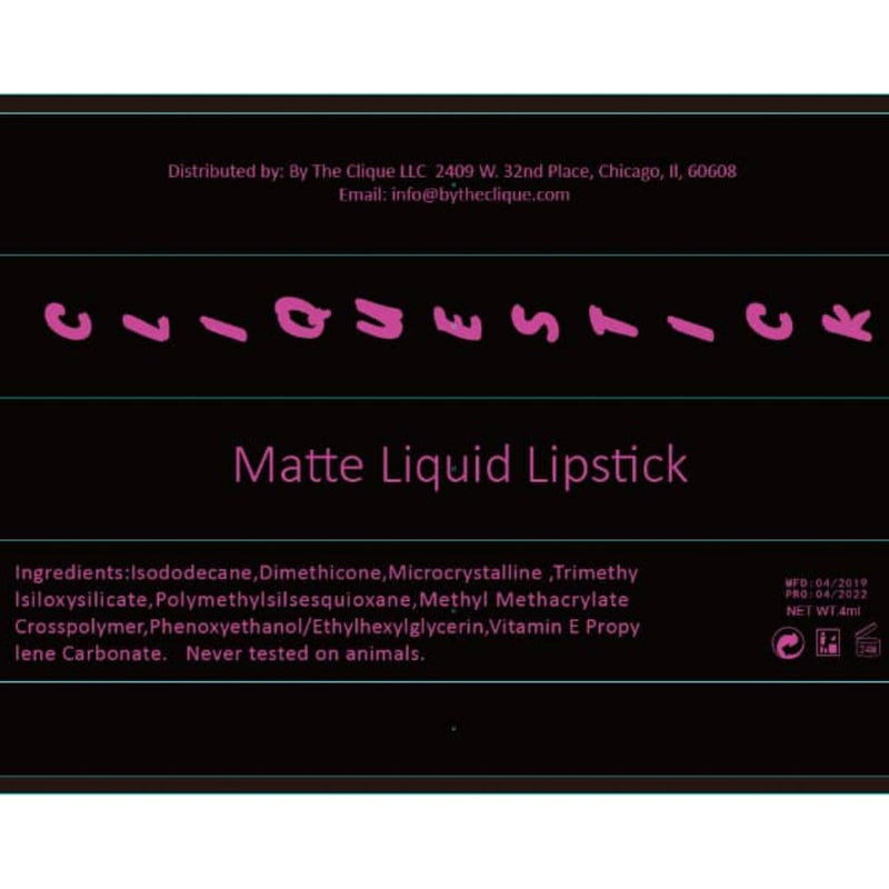 By The Clique Premium Matte Liquid Lipstick | Sun Kissed | Soft Peach Tinted Nude | Long Lasting | Perfect Texture | Cruelty-Free | Vegan | Gluten Free By The Clique