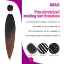 Braiding Hair Pre Stretched Ombre Expression Braiding Hair 20inch 8packs Senegalese Box Braids Professional Synthetic Fiber Crochet Hair Extensions(T1B/30) MIRRA'S MIRROR Store