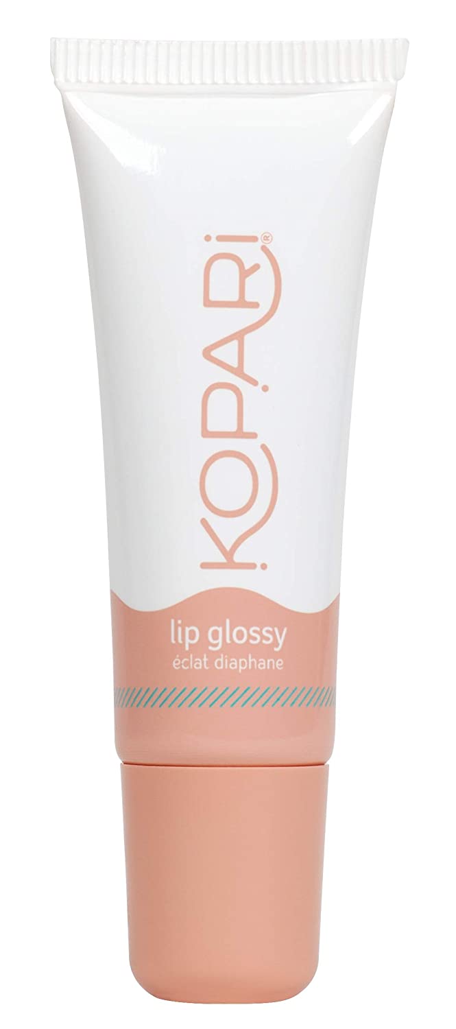 Kopari Coconut Lip Glossy Birthday Suit - Hydrating and Moisturizing Coconut Oil, Vitamin E and Shea Butter Lip Gloss With 100% Organic Coconut Oil, Non GMO, Vegan Sulfate Free Kopari