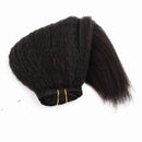 Sassina Kinkys Straight Clip in Hair Extensions Human Hair Double Wefts Unprocessed Virgin Hair Full Head Thick 7 Pieces with 17 Clips 120 Grams 14 inch Sassina Store