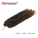 7 Pack 14 Inch Passion Twist Hair Water Wave Synthetic Crochet Braids for Passion Twist Braiding Hair Goddess Locs Bohemian Curl Hair Extensions (7Packs, 14Inch, T30