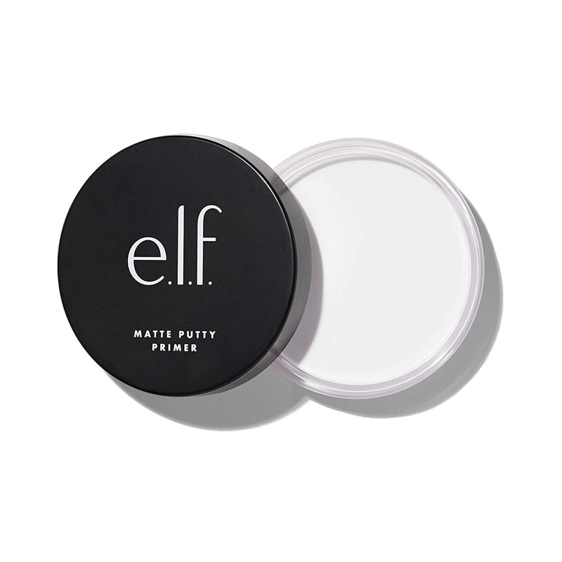 e.l.f, Matte Putty Primer, Skin Perfecting, Lightweight, Oil-free formula, Mattifies, Absorbs Excess Oil, Fills in Pores and Fine Lines, Soft, Matte Finish, All-Day Wear, 0.74 Oz e.l.f.
