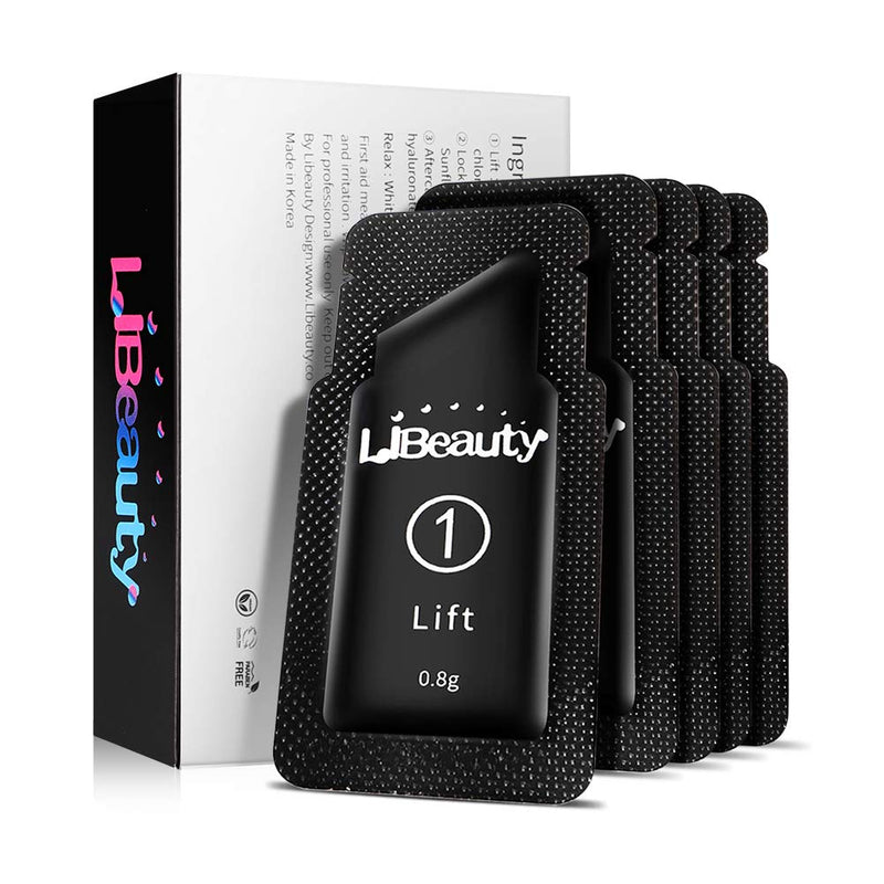 Libeauty Lash Lift Kit, Eyelash Perm Kit, Sachet Disposable Upgraded Version, Professional Quality Fast Lash Lifting, Semi-Permanent Curling Perming Wave, Lotion & Liquid Set Libeauty