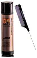 Watercolors Color Depositing Sulfate-Free Shampoo, Maintains & Enhances Haircolor (w/ Sleek Steel Pin Rat Tail Comb) Water Colors Hair Dye Maintenance Wash (Molten Bronze - 8.5 oz) Water Colors