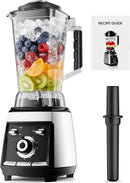 Colarlemo 1800 WP Smoothie Blenders for Kitchen, 30,000 RPM Large Blender for Smoothies, Ice Crushing & Frozen Fruit Heavy Duty Grinder with 68oz BPA-Free Pitcher, Adjustment Speed Knob, Silver Infinity Warehouse