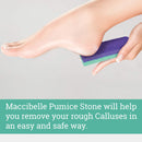 Maccibelle Salon Foot Pumice and Scrubber for Feet and Heels Callus and Dead Skins, Safely and Easily Eliminate Callus and Rough Heels (Pack of 4) Maccibelle