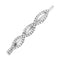 LUX ACCESSORIES Set of 2 Pairs Silver Tone Crisscross Clear Crystal Rhinesones Fashion Hair Pins LUX ACCESSORIES