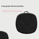 VWMYQ Silicone Face Scrubber Facial Cleansing Brush Silicone Face Wash Brush Manual Waterproof Cleansing Skin Care Face Brushes for Cleansing and Exfoliating (Black) VWMYQ