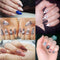 13 Sheets Black Nail Art Stickers Water Transfer Decals Nail Supplies Decorations Accessories with Flowers Necklace Jewelry Dream Catcher Feather Design Foil Tattoo for DIY Nail Manicure Tips ARTEM