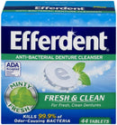 Efferdent Denture Cleanser Tablets | Fresh & Clean | Mint Flavor | 44 Count | Pack of 1 efferdent