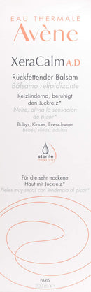 Eau Thermale Avene XeraCalm A.D Lipid-Replenishing Balm, Atopic Dermatitis, Eczema-Prone, No Preservatives, Fragrance-Free, 6.7 oz. Eau Thermale Avène