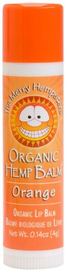 The Merry Hempsters Organic Hemp Lip Balm Orange Single Tube The Merry Hempsters
