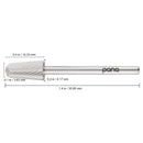 Pana 3/32" Safety Bit Nail Carbide Bit - For Electric Dremel Drill Machine (Extra Fine, Cone - Silver) PANA