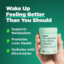 H-PROOF The Anytime You Drink Vitamin, Liver Health & Immunity Support with Electrolytes, Milk Thistle, and Vitamins B & C - 40 Chewable Tablets (20 Servings), Vegan, Black Cherry Infinity Warehouse