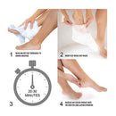 Cala Moisturizing Pedicure Foot Masks [Pack of 3 Foot Moisturizing Socks] (Rosewater) Light So Shine