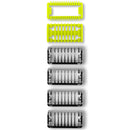 Guide Comb Body Skin For Philips OneBlade & One Blade Pro Qp2520 Qp2530 Qp2620 Qp2630 Qp6510 Qp6520 Face Hair Clippers Beard Trimmer Replacement Pack Kit Yinke