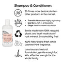 Gryph and IvyRose Daily Embrace 2-in-1 Sulfate Free and Paraben Free Shampoo and Conditioner - Soft Hair Hydration Shampoo/Conditioner - Goji Berry & Ginger (2-Pack) Gryph & IvyRose