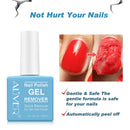 Gel Polish Remover, Advanced Nail Polish Remover, Removes Soak-Off Gel Polish, Quickly, Clean and Harmless, Easy to Use, Fl.oz 0.5 Purvigor