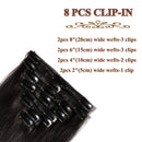 Benehair Clip in Hair Extensions Off Black 12 Inch Natural Remy Human Hair Skin Weft Clip ins Full Head 8pcs 18 Clips Soft Straight Hair for Women Party 8-24 inch Highlighted Ombre 55g