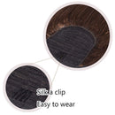 16 Inches 100% Real Human Hair Ponytail Extension One Piece Wrap Around Hairpiece With Comb Binding Pony Tail Extension For Girl Lady Women Long Straight