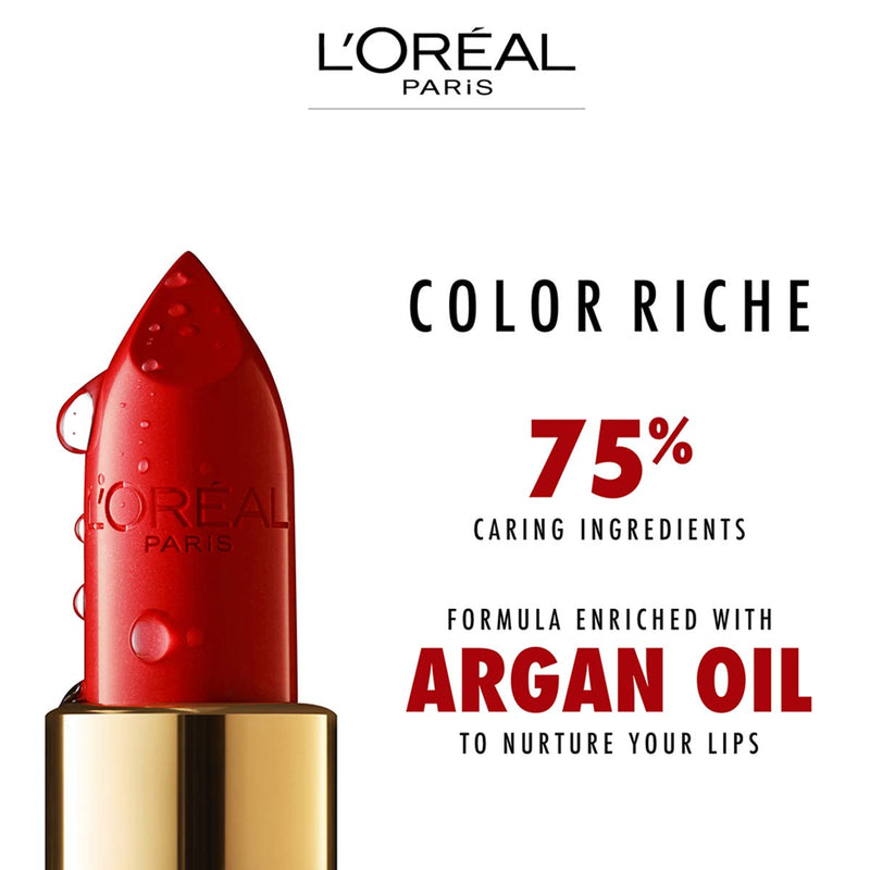 L'Oreal Paris Makeup Colour Riche Original Creamy, Hydrating Satin Lipstick, 843 Toasted Almond, 1 Count L'Oreal Paris