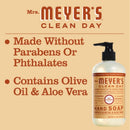 Mrs. Meyer's Clean Day Liquid Hand Soap, Cruelty Free and Biodegradable Hand Wash Formula Made with Essential Oils, Oat Blossom Scent, 12.5 oz - Pack of 3 MRS. MEYER'S CLEAN DAY
