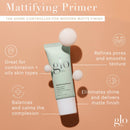 Glo Skin Beauty Mattifying Primer with Niacinamide – Eliminate Shine and Refine Pores for Smoother Makeup Application, for Combination & Oily Skin, Matte Finish Infinity Warehouse
