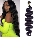 9A Body Wave Human Hair Bundle 100% Virgin Brazilian Hair 1 Bundle 24 Inch Weave Hair Human Body Wave Bundles Unprocessed Remy Weave Hair Bundle (24) serwell