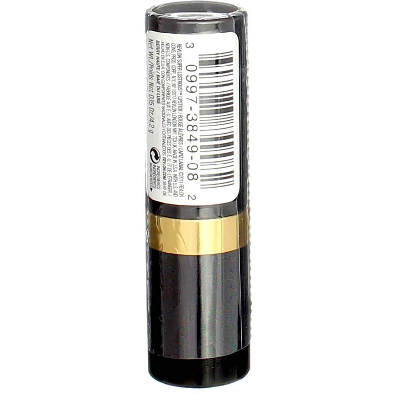 Revlon Super Lustrous Lipstick with Vitamin E and Avocado Oil, Cream Lipstick in Berry, 660 Berry Haute, 0.15 oz (Pack of 2) REVLON