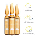 ISDIN Serum Ampoules Flavo-C Ultraglican, Vitamin C and Hyaluronic Acid, 10 Ampoules ISDIN