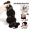 20 Inch Human Hair Weft Sew In Natural Black Brazilian Hair 3 Bundles Long Body Wave Unprocessed Hair Weave Extensions for Women 20"x3