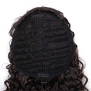 Vigorous Curly Ponytail Extension for Women Brown Color Drawstring Ponytail Curly for African Women Short Afro Kinky Ponytail Extension.(4